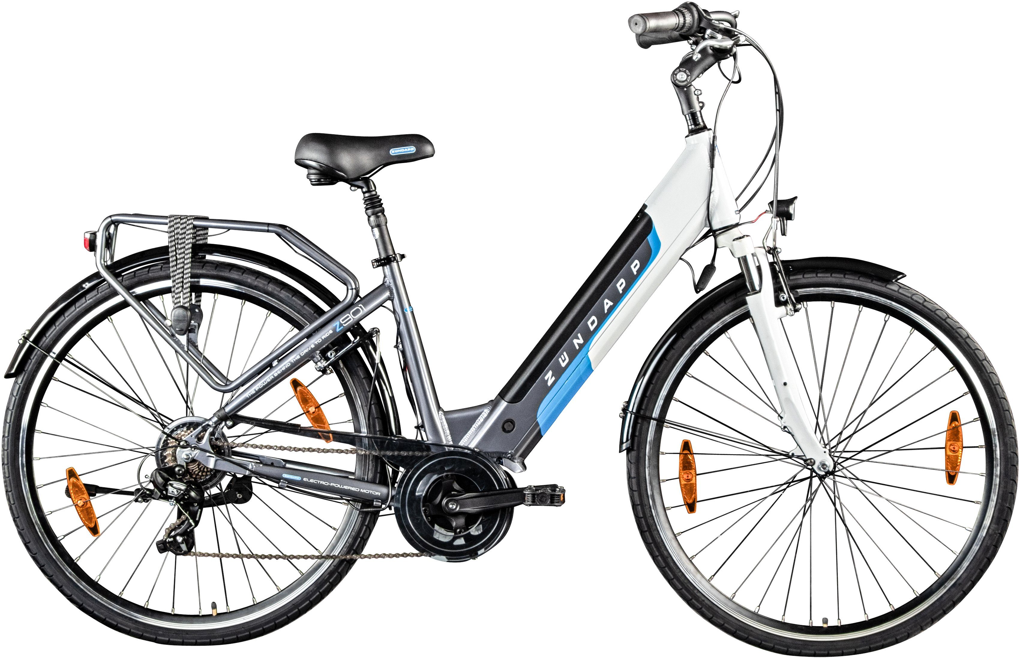 Zündapp E-Bike »Z901«, 7 Gang Shimano Tourney RD-TY300 Schaltwerk,  Kettenschaltung, Mittelmotor 250 W online kaufen | OTTO