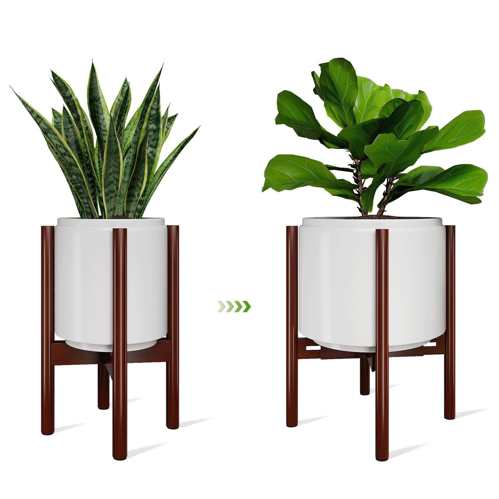 Bamworld Blumenständer Blumenhocker, Pflanzenhocker, Höhenverstellbar & Kip günstig online kaufen