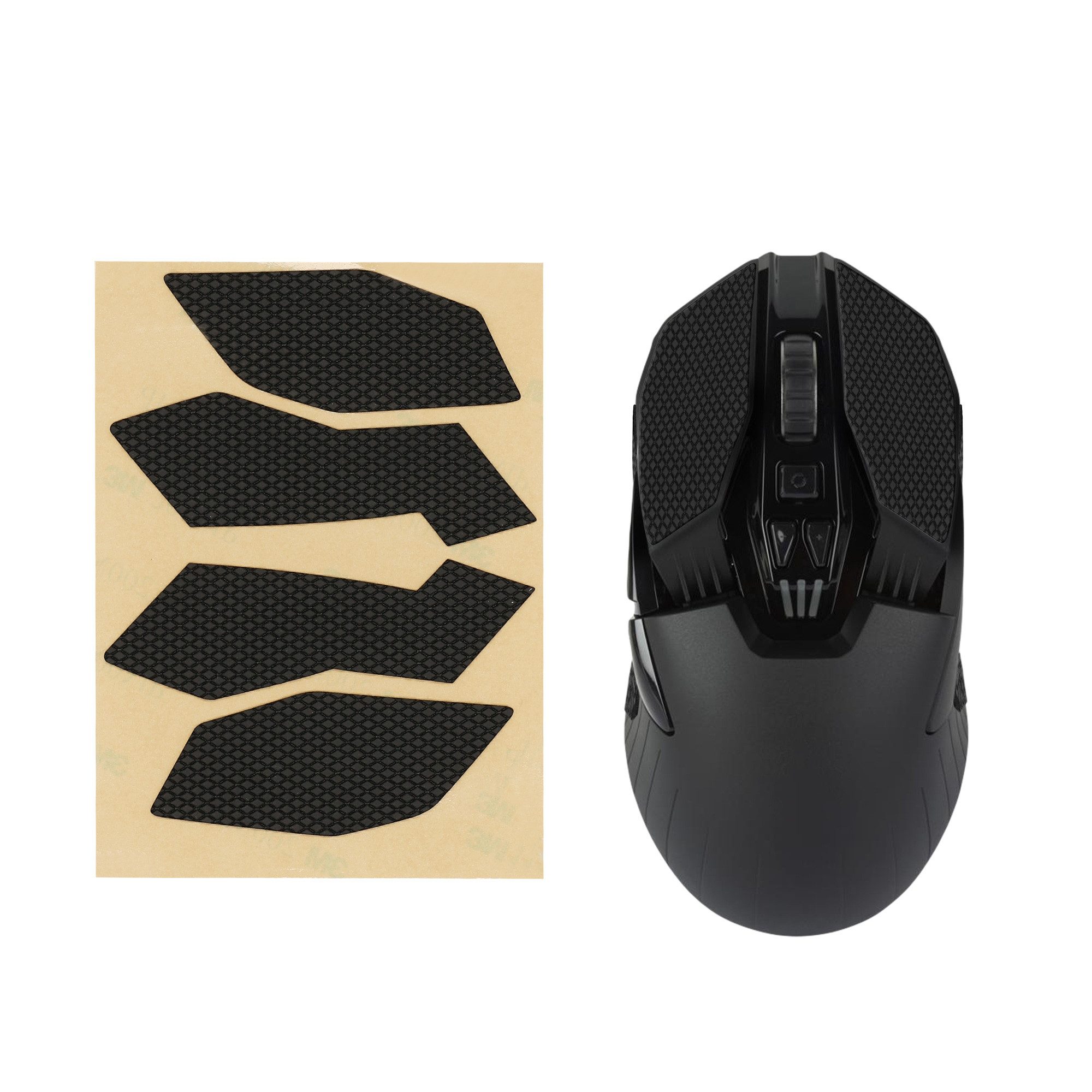 kwmobile Mausfüße Gaming Maus Grip Tape für Logitech G903 / G900 (1-St), Maus Rutschfestes Griffband für PC Maus Schwarz