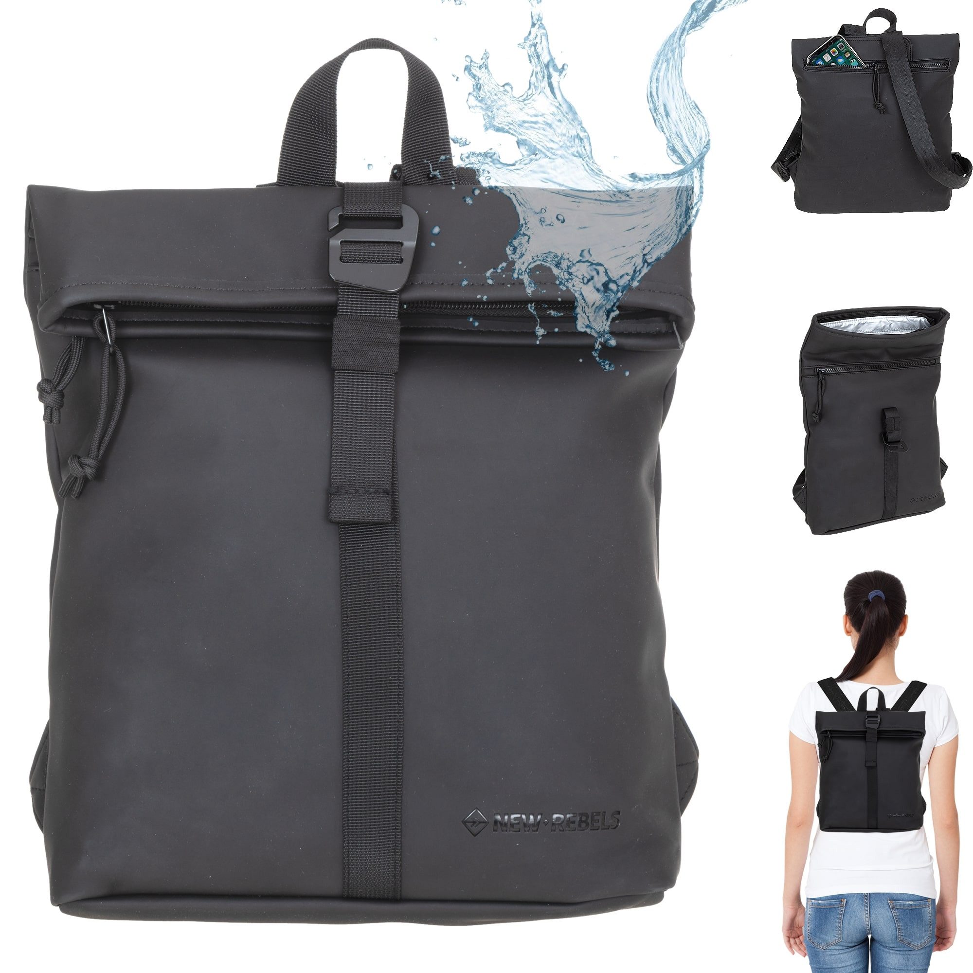 NEW REBELS Freizeitrucksack Damen klein Rucksack Handtasche Tasche, Reise F günstig online kaufen