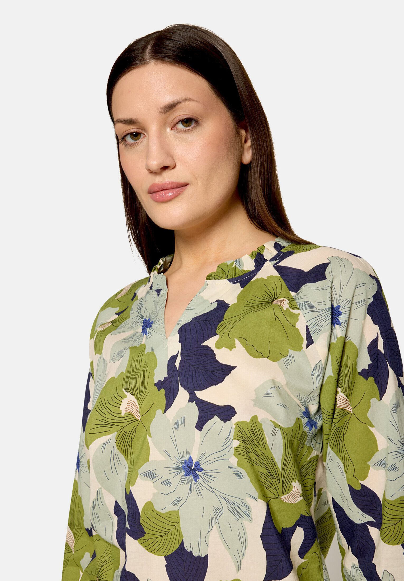 Cartoon Rüschenbluse Damen mit Muster