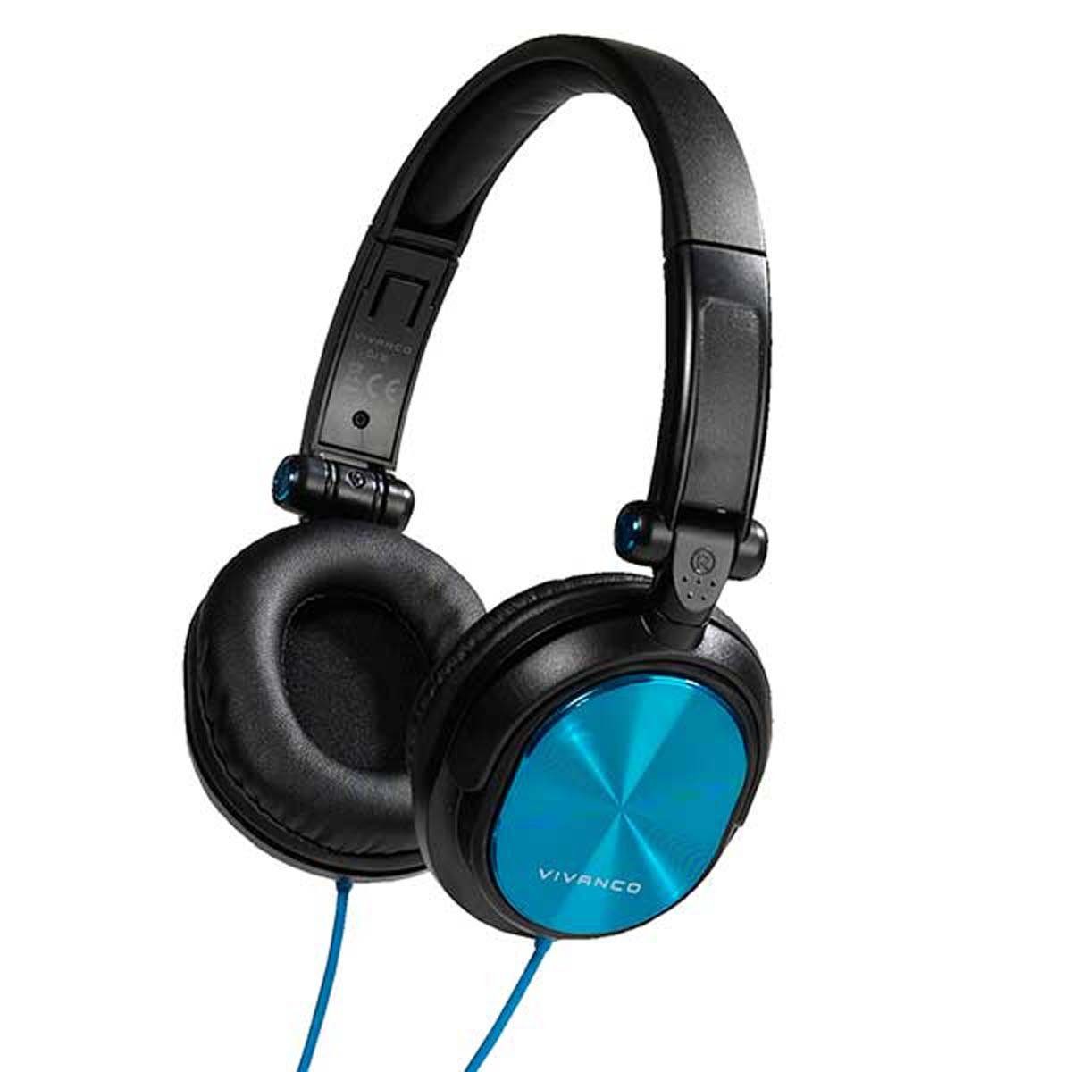 Vivanco Smartphone-Headset (Anpassbare, Extra weiche Lederohrpolster, Satter Sound und knacki)