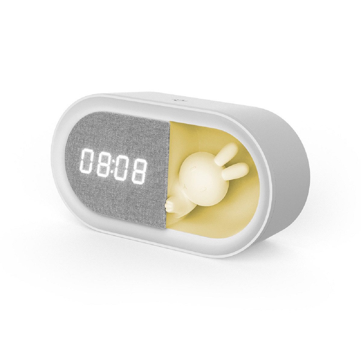 Forever Light Wecker Forever Light Hasenfigur Wecker mit LED Nachtlicht Perfekt für Kinder