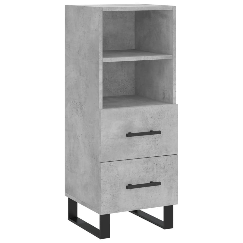 vidaXL Sideboard Sideboard Betongrau 34,5x34x90 cm günstig online kaufen
