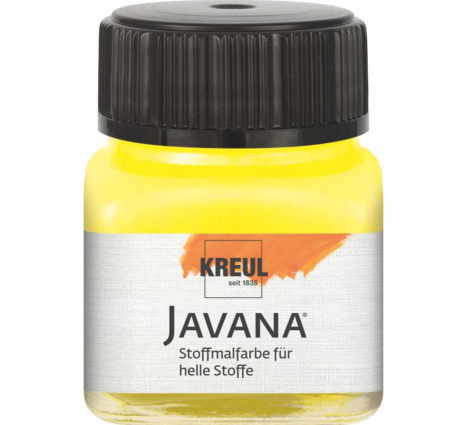 Kreul Textilfarbe Kreul Javana Stoffmalfarbe für helle Stoffe citron