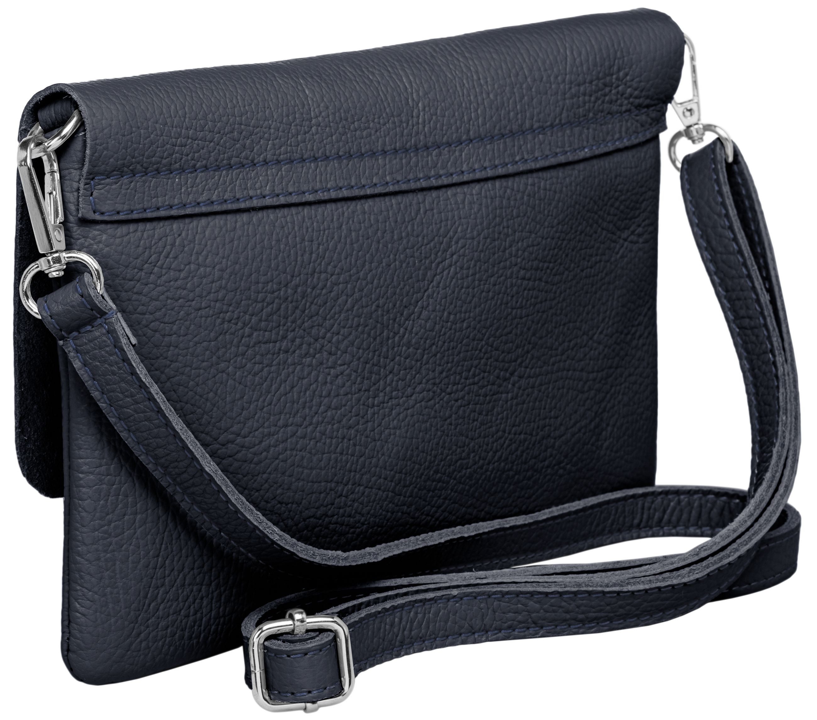 Caspar Clutch Abendtasche Damen Leder Handtasche - CLASSIC LINE - Modell No.835, leicht, elegant & unempfindlich - 100% Echtleder - Handmade in Italy