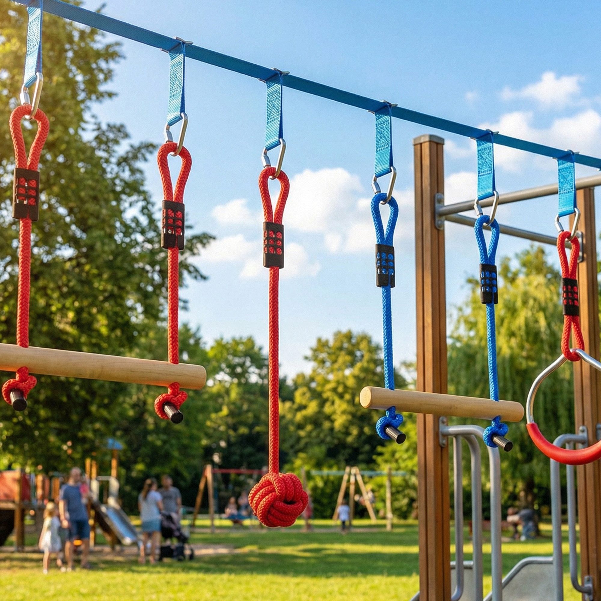 MC Star Slackline Ninja Line Kinder 10m 9-teilig Slackline Set