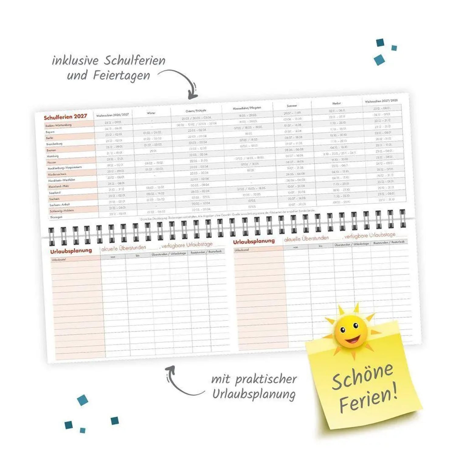 Trötsch Verlag Querkalender TRÖTSCH - Schreibtischquerkalender 2 (eine Woche 2 Seiten) 2027