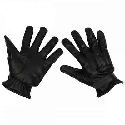 MFH Lederhandschuhe Lederhandschuhe, schwarz, mit Quarzsandfüllung - XL