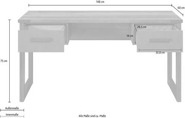 trendteam Schreibtisch Prime, im Industrial Design