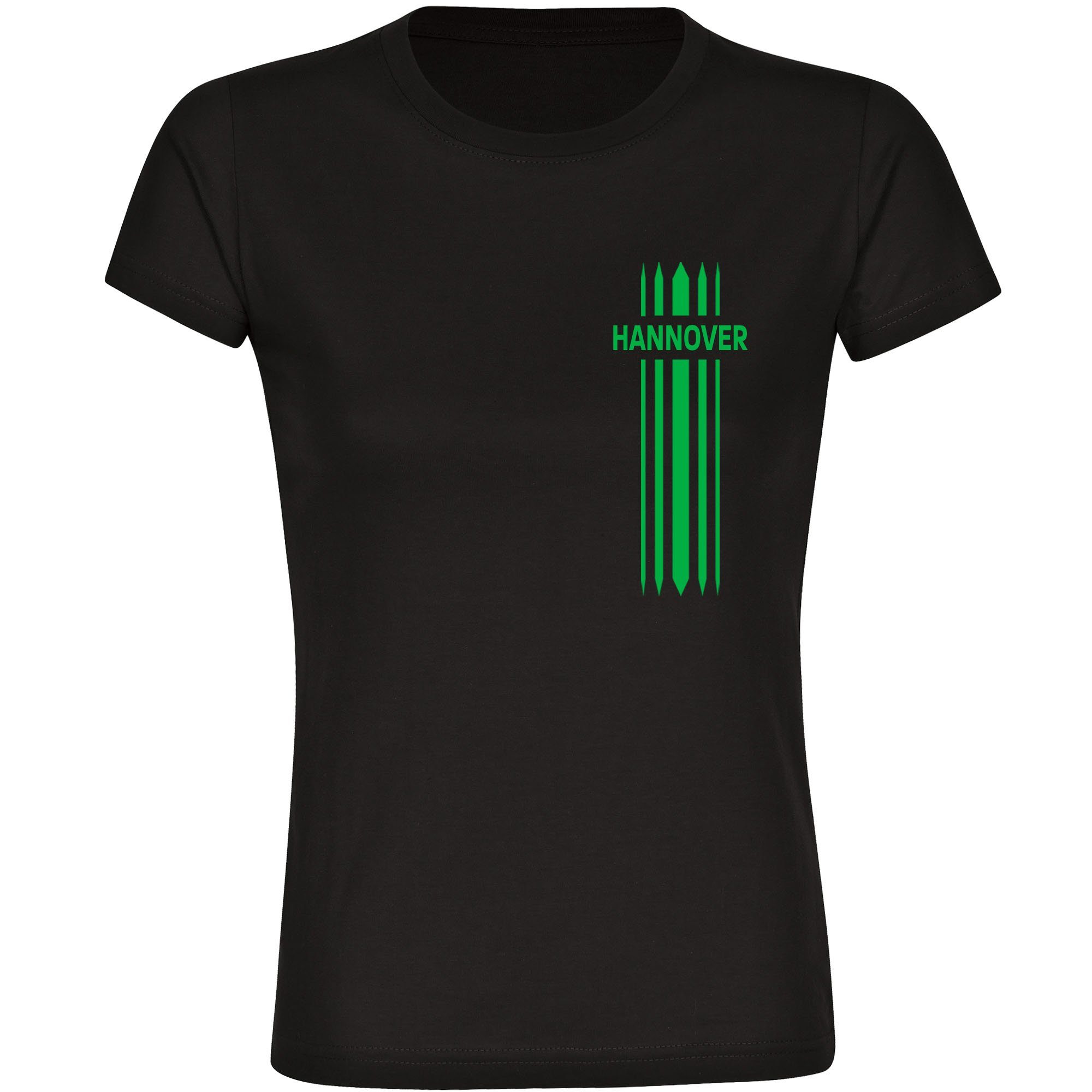 multifanshop T-Shirt Damen Hannover - Streifen - Frauen