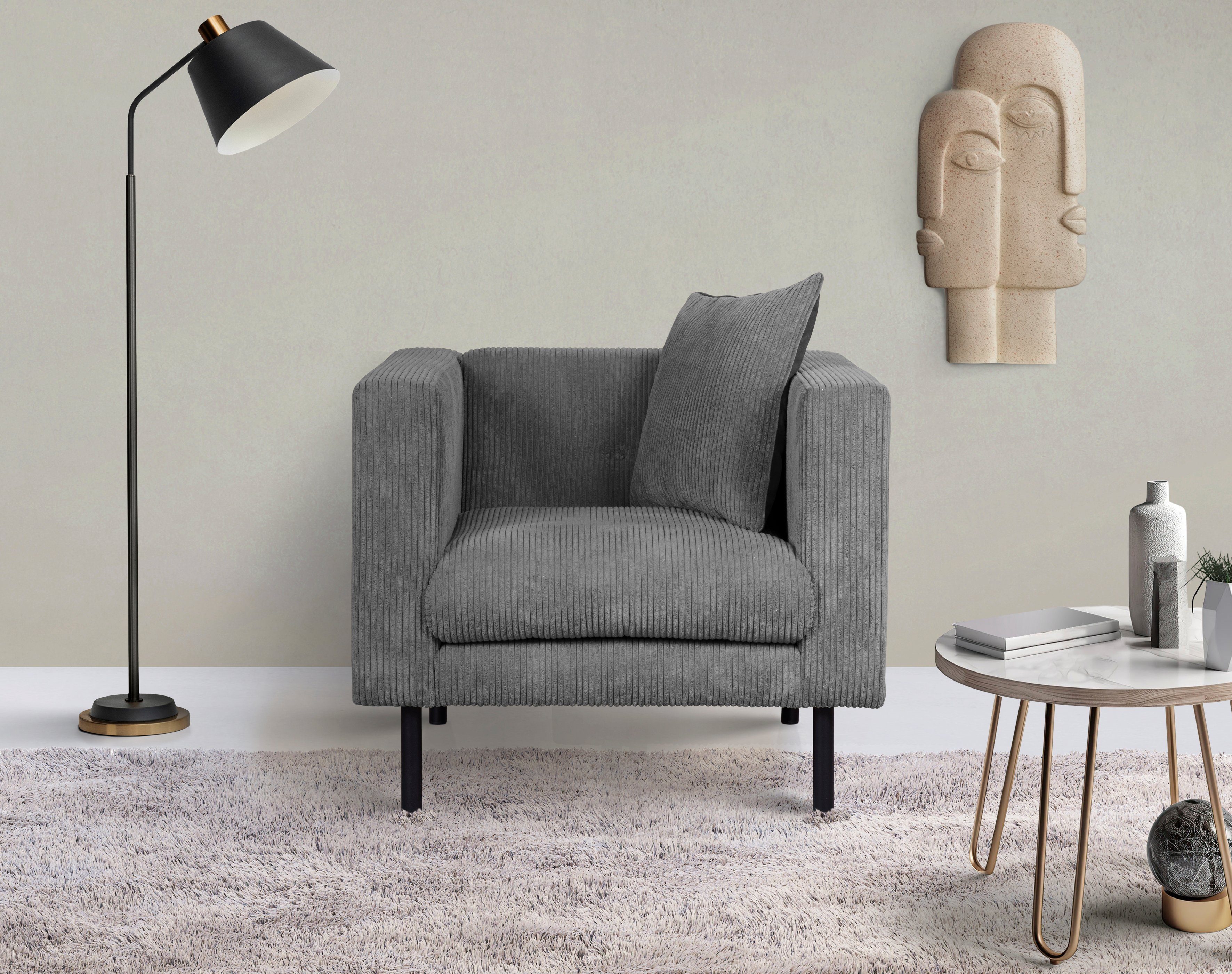 Home affaire Sessel Lillibeth Cocktailsessel, Loungesessel, günstig online kaufen