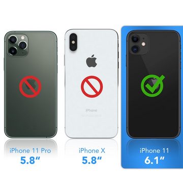 EAZY CASE Handyhülle Slimcover Clear für Apple iPhone 11 6,1 Zoll, durchsichtige Hülle Ultra Dünn Silikon Backcover TPU Telefonhülle Klar