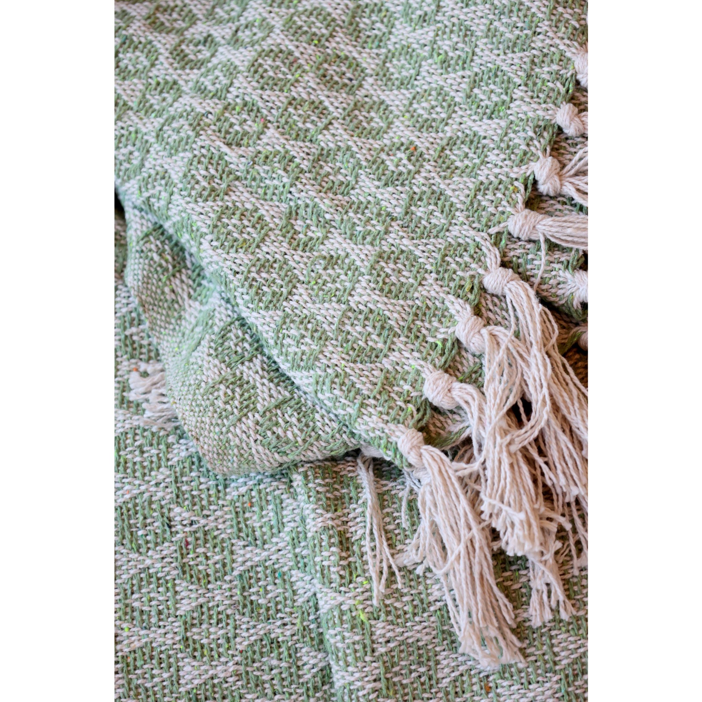 Plaid Chic Antique Aix Plaid Garnüberschuss Grün, Chic Antique