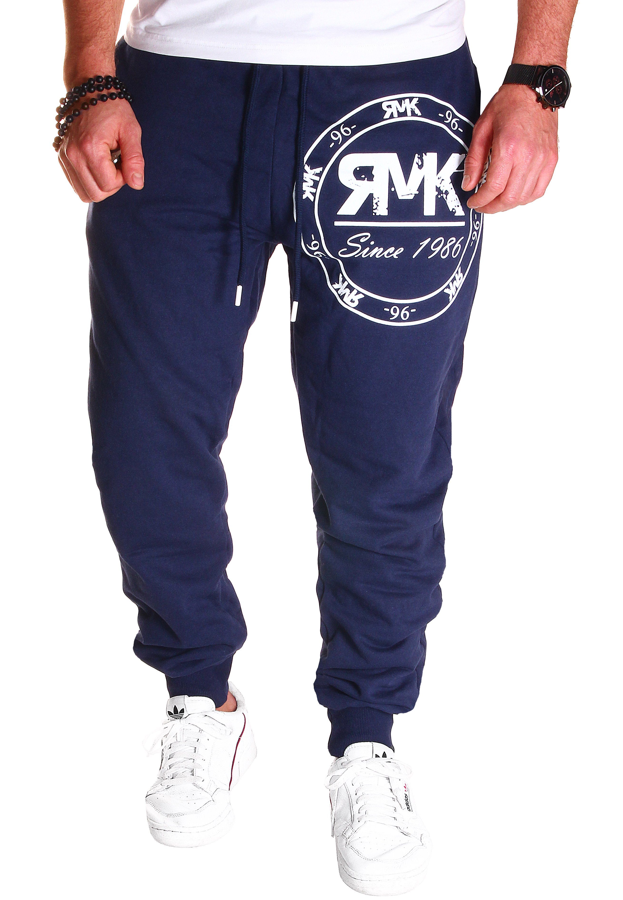 RMK Jogginghose Hose Trainingshose Fitnesshose Sporthose Sweatpants elastischer Bund