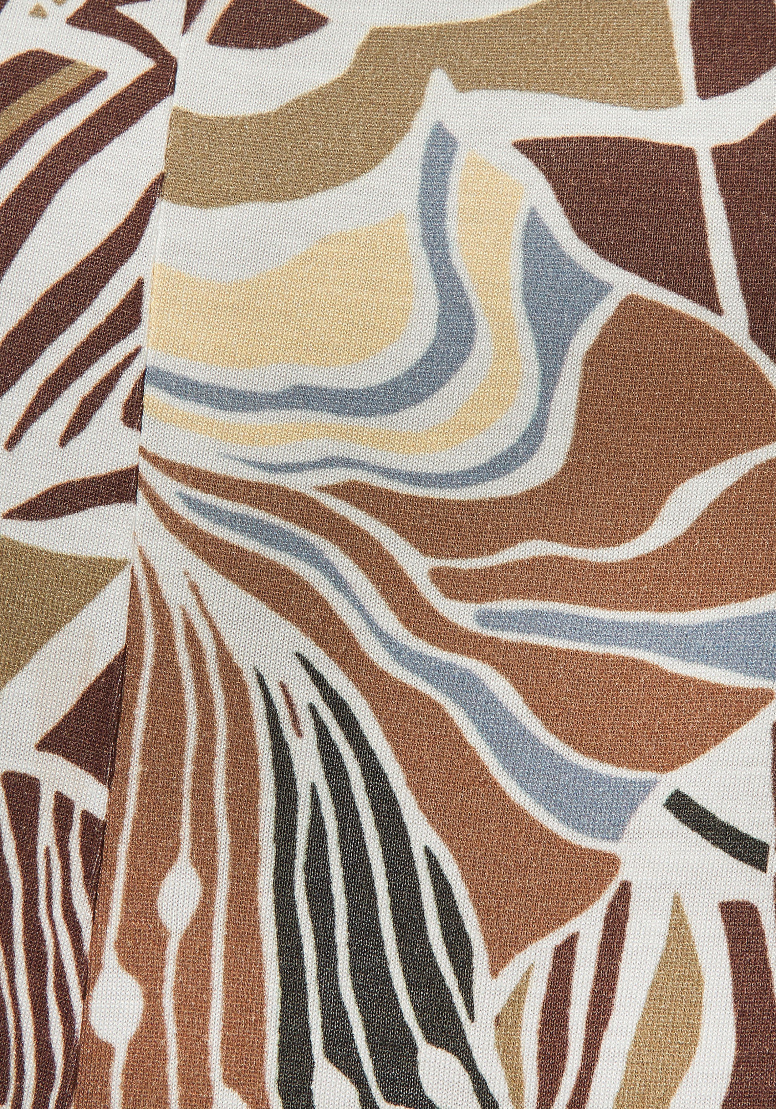 LASCANA Jerseykleid mit Alloverdruck, kurzes Sommerkleid, Strandkleid