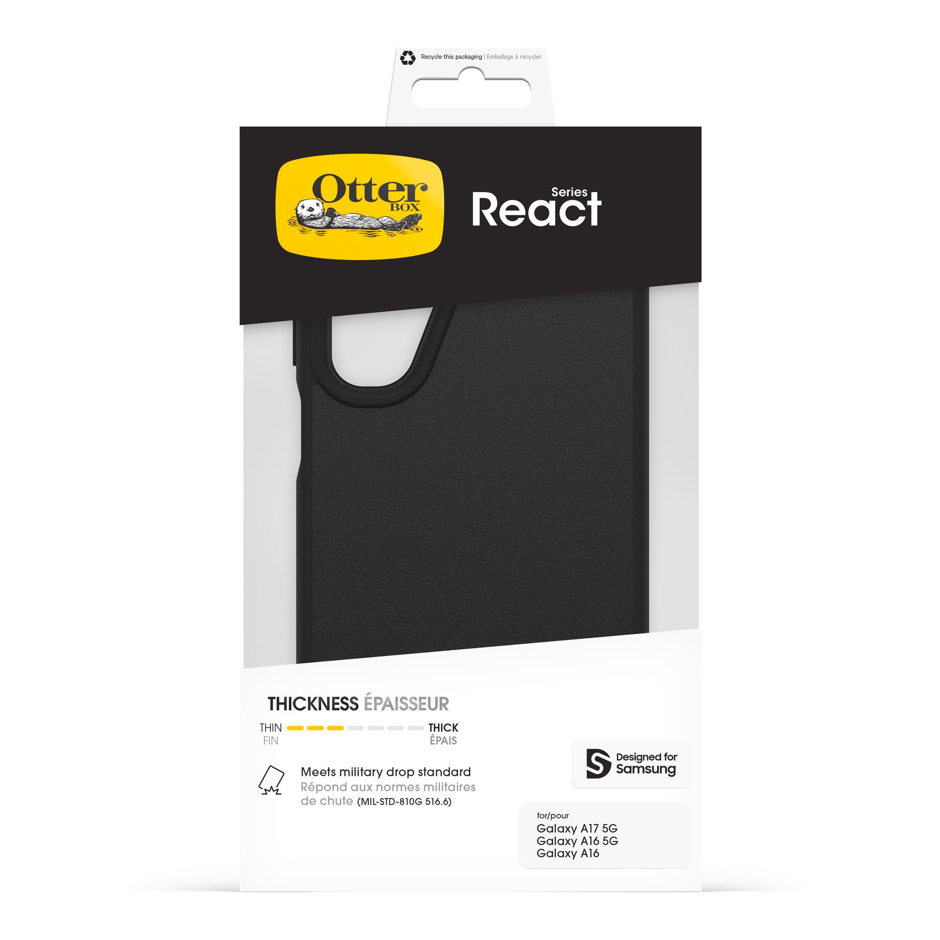 Otterbox Handyhülle React Series Case für Samsung Galaxy A17 5G/A16/A16 5G, Backcover, Schutzhülle, Handyschutzhülle, Case, Schutzcase, stoßfest – Bild 5 von 5