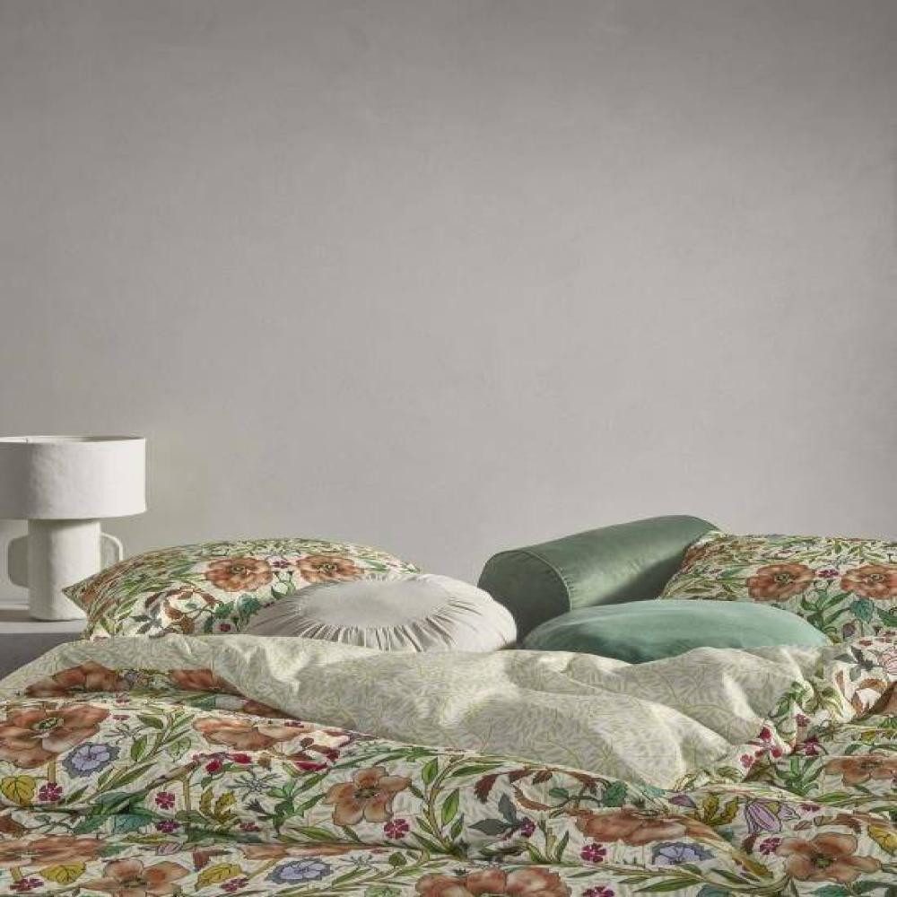 Essenza Bettwäsche Celeste in Pure White 135 x 200 cm + 80 x 80 cm, Baumwollsatin, 2 teilig