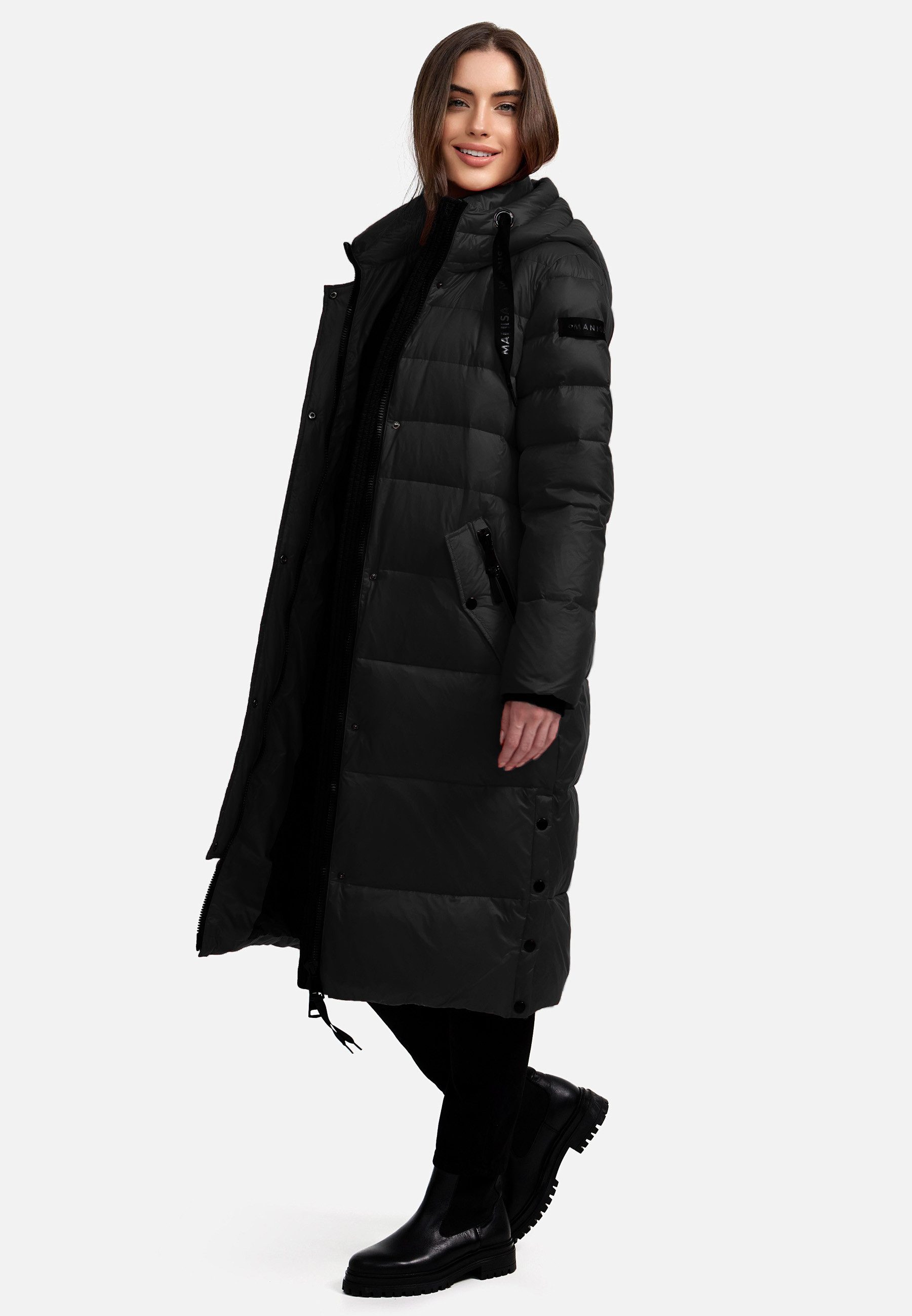 Manisa Steppmantel mit Kapuze