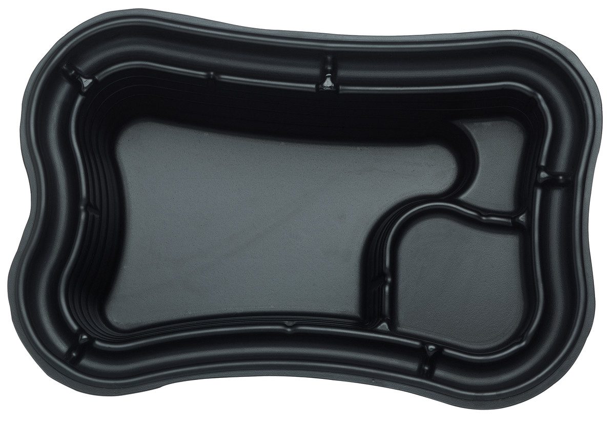 Wacredo Fertigteich Teichschale PE 750, BxLxH: 140x210x60 cm, 750 l, Kunststoffbecken, Fertigteich, Teichbecken – Bild 2 von 2