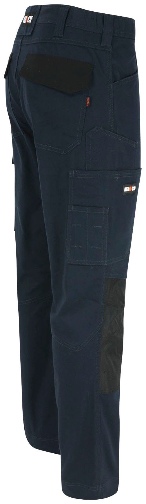 Slim wasserabweisend DERO 2-Wege-Stretch, marine Arbeitshose Passform, Multi-Pocket, Herock Fit