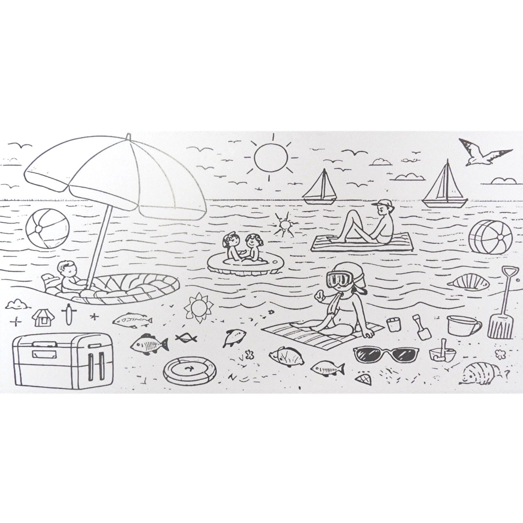 TikTakToo Malvorlage großes Malhaus 106x84x110 cm (Spar-Set)