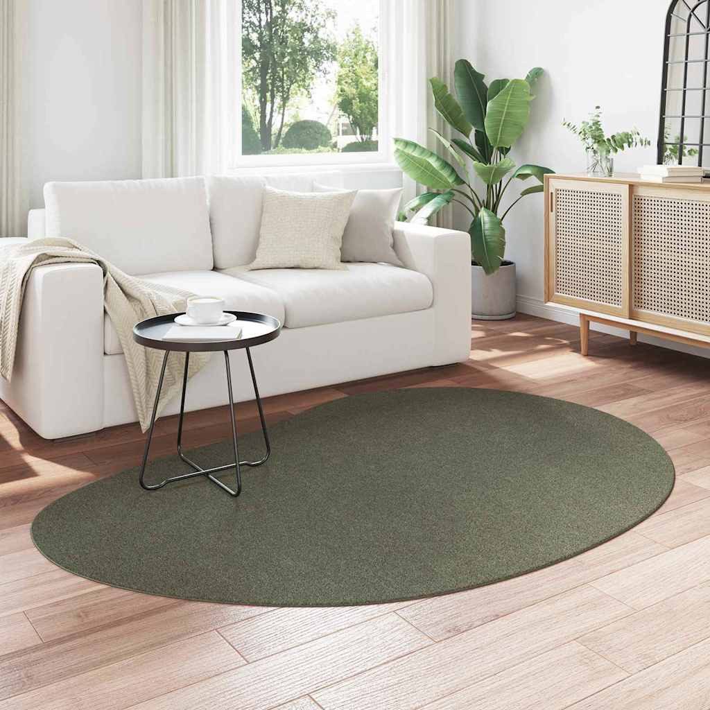 vidaXL Teppich Bereichsteppiche HUARTE Waldgrün 140 x 200 cm Polyester, Asymmetrisch