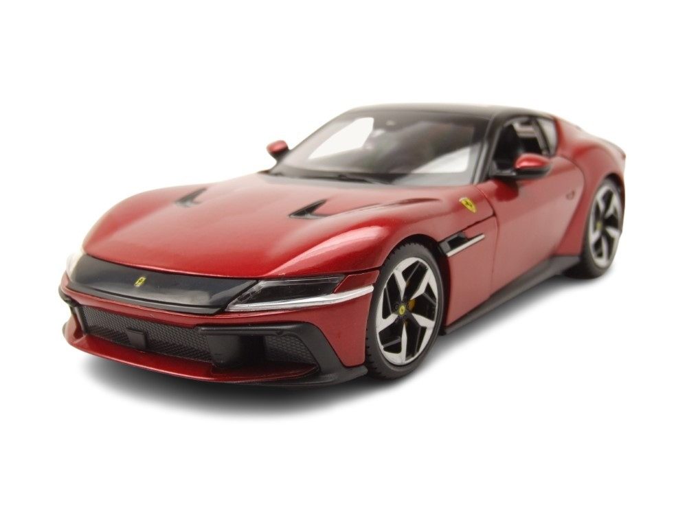 Bburago Modellauto Ferrari 12 Cilindri 2024 rot, Maßstab 1:24