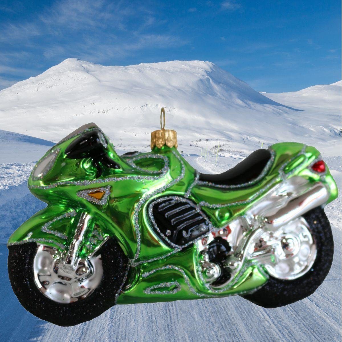 Christbaumschmuck (1-tlg) grün 440s Christbaum-Hänger 440s Motorrad