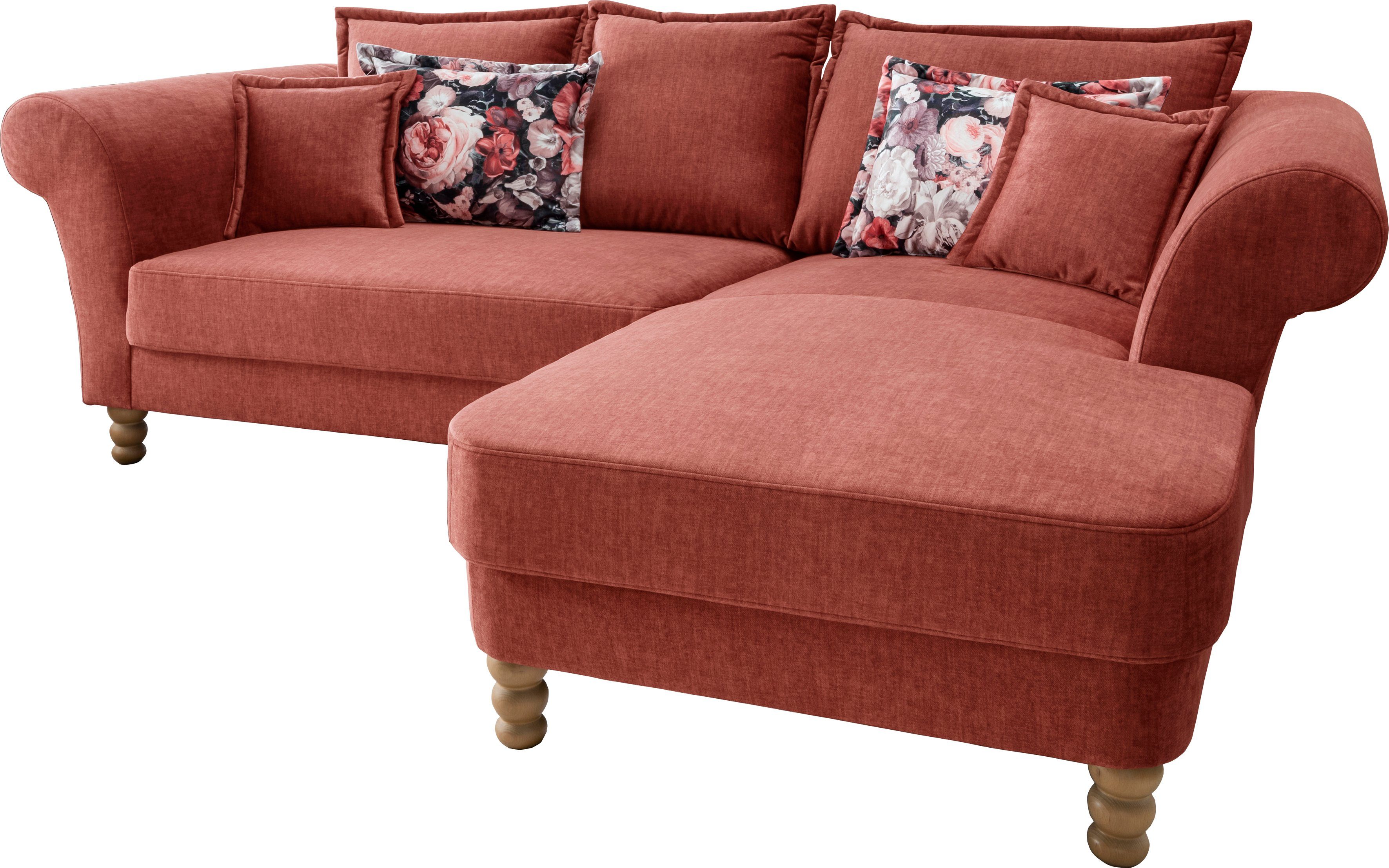 Home affaire Ecksofa Tassilo Mega Polsterecke mit Kaltschaum im Sitz, bequem, L-Form, hoher Sitzkomfort, Breite 262cm, Komfortsitzhöhe 48cm, zeitlos elegant