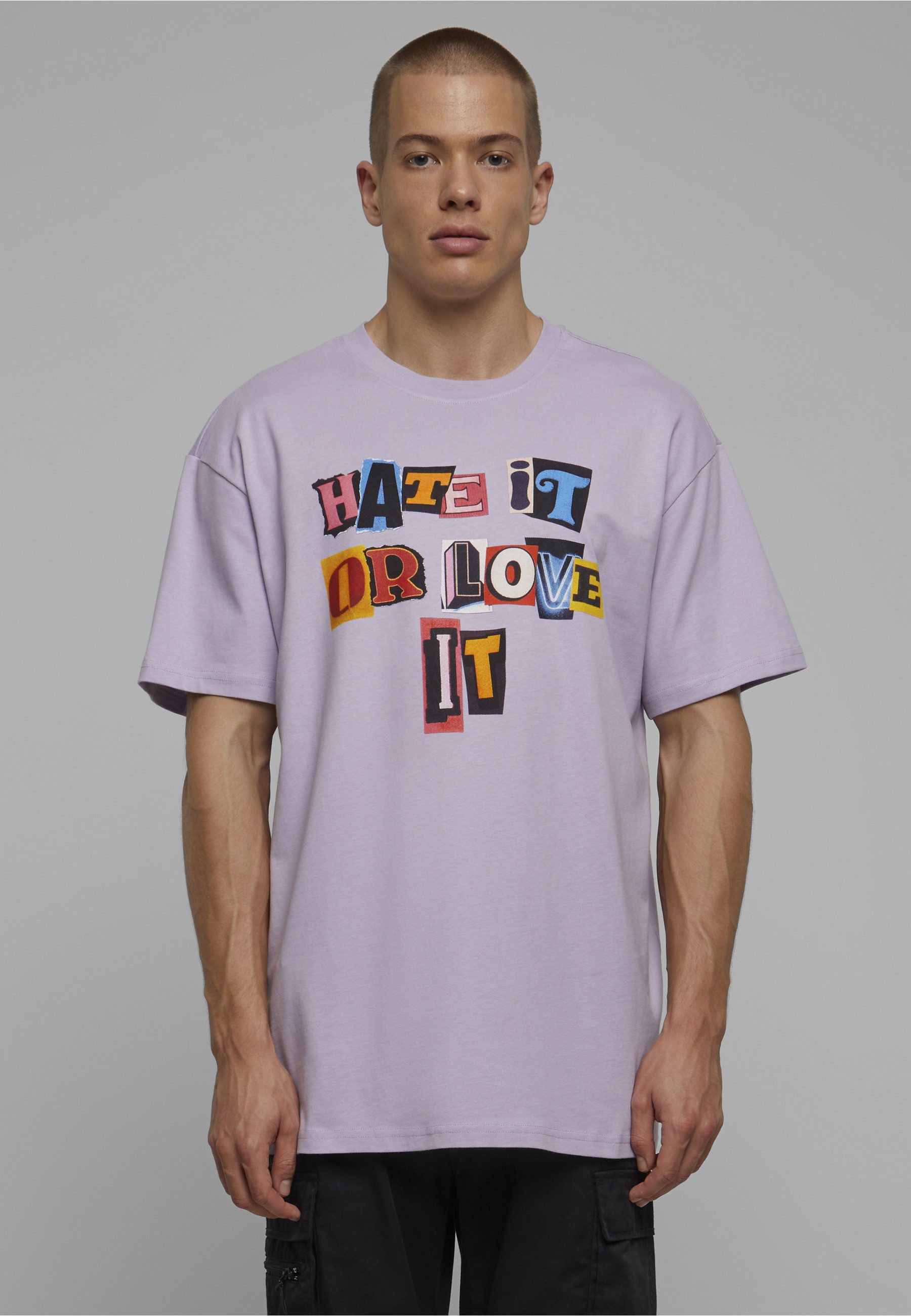 Upscale by Mister Tee T-Shirt Upscale by Mister Tee Unisex Hate it or Love it Oversize Tee (1-tlg)