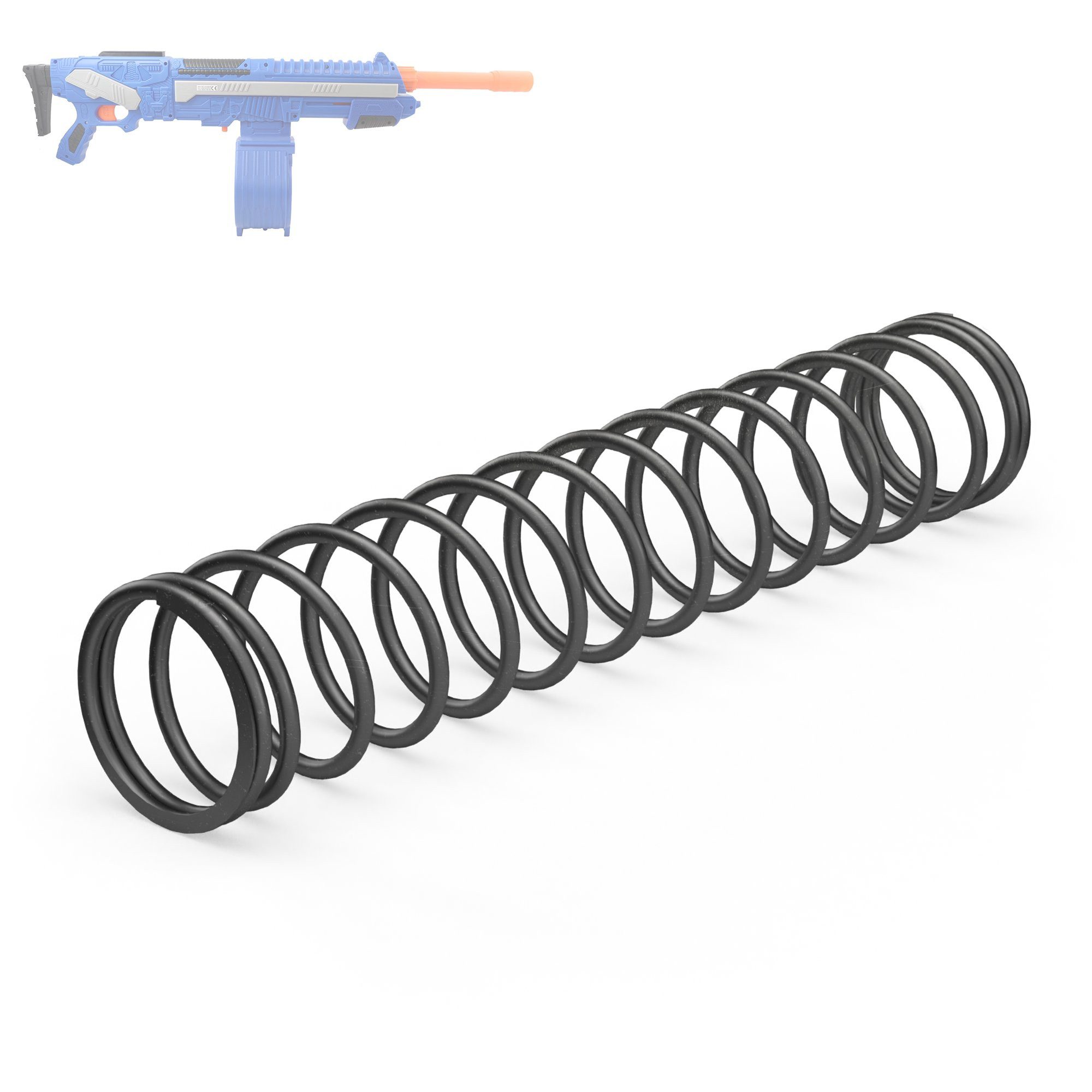 Blasterparts Blaster Tuning-Feder, Hard Range, passend für BuzzBee - Ai, Ein schnelles Power Upgrade für einen coolen Blaster