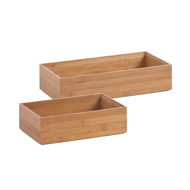 HTI-Living Aufbewahrungsbox Ordnungsboxen Holz groß 2er-Set (Set, 2 St., 2x Ordnungsboxen), Aufbewahrungsboxen