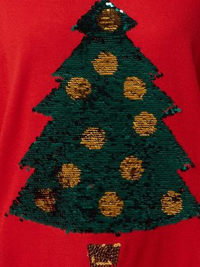 ONLY Strickpullover Xmas (1-tlg) Pailletten