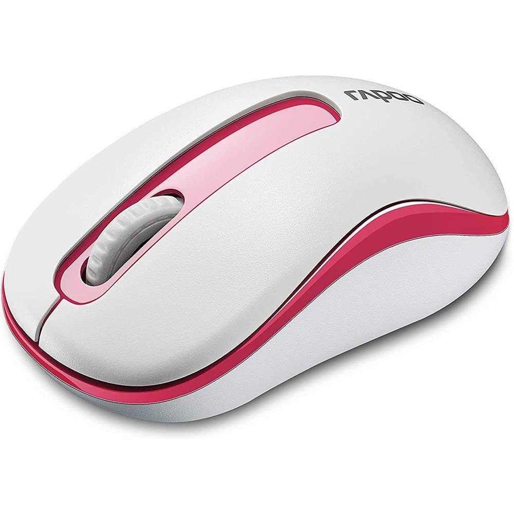 Rapoo M 10 Plus Maus (optisch, 3 Tasten, kabellos, Wireless, 2.4 GHz, USB, 1000 DPI)
