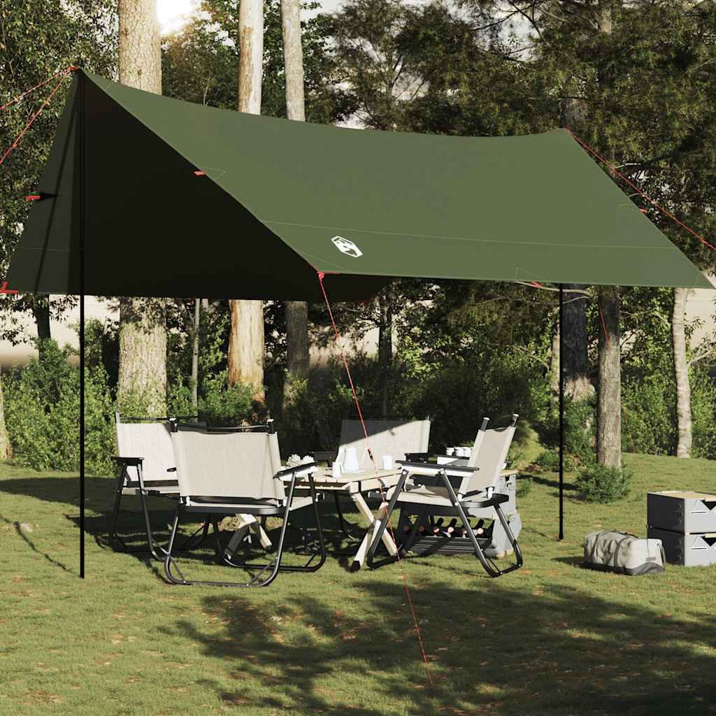 Faltzelt Tarp Olivgrün 462x306x211 cm Wasserdicht