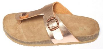 dynamic24 Zehentrenner Bio Pantoletten Sandalen Slipper Clogs Sandaletten, rose gold