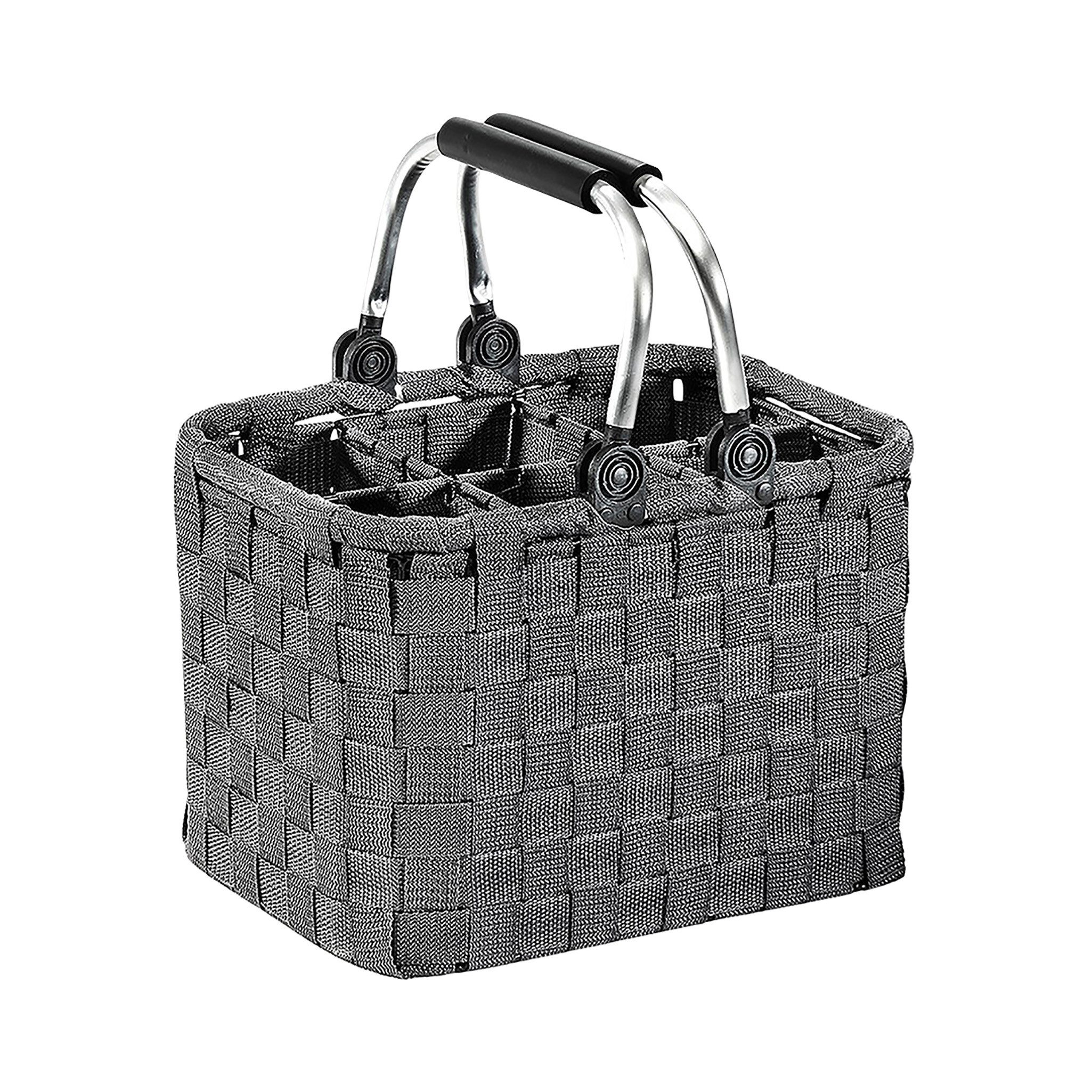 Kobolo Flaschenkorb Flaschenträger - Nylon - für 6 Flaschen - grau günstig online kaufen