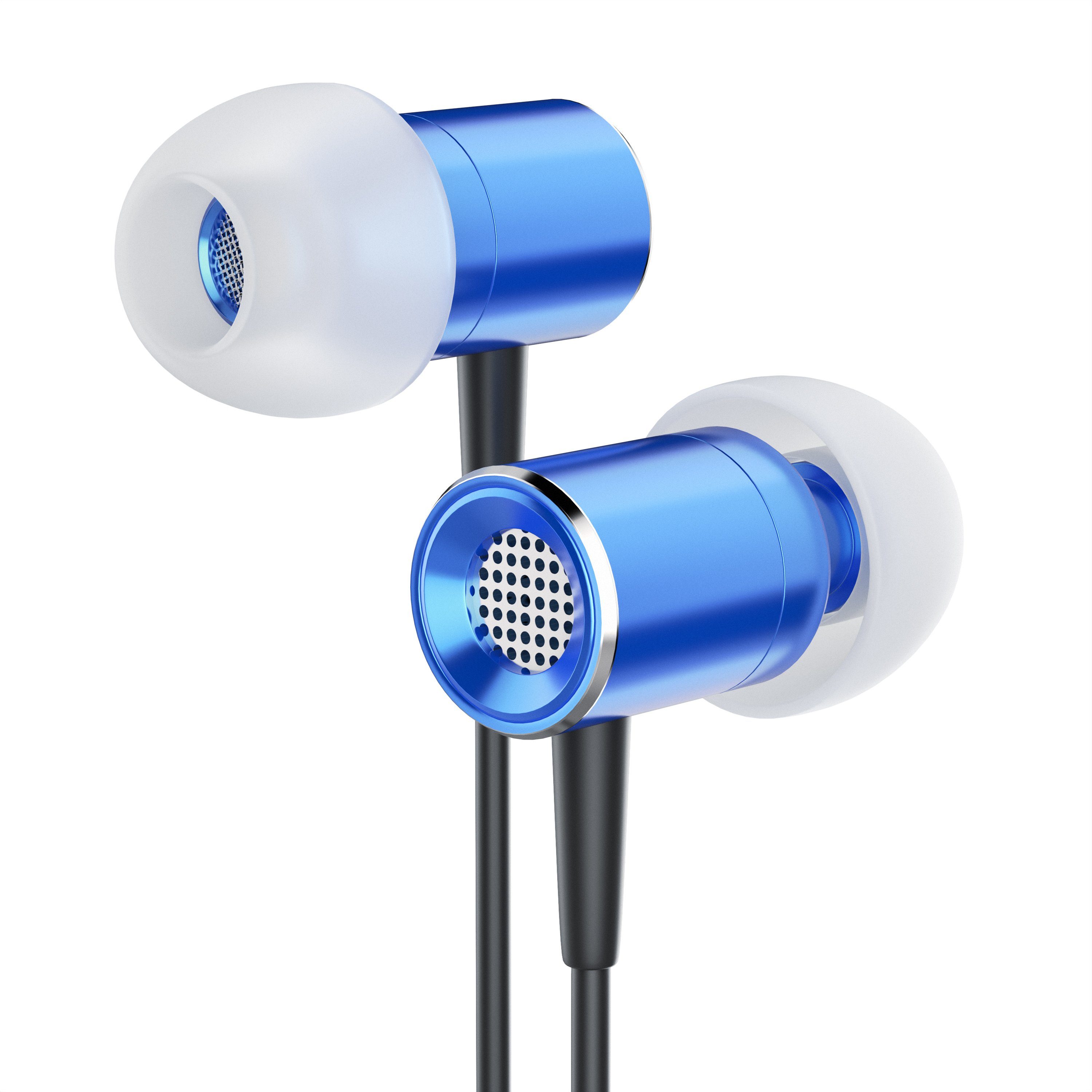 CSL InEar Ohrhörer, Dynamischer 8mm Treiber, Noise Reduction Design In-Ear-Kopfhörer (Earphones mit Power Bass, 3,5mm Klinke, inkl. Ersatz Silikonaufsätze)