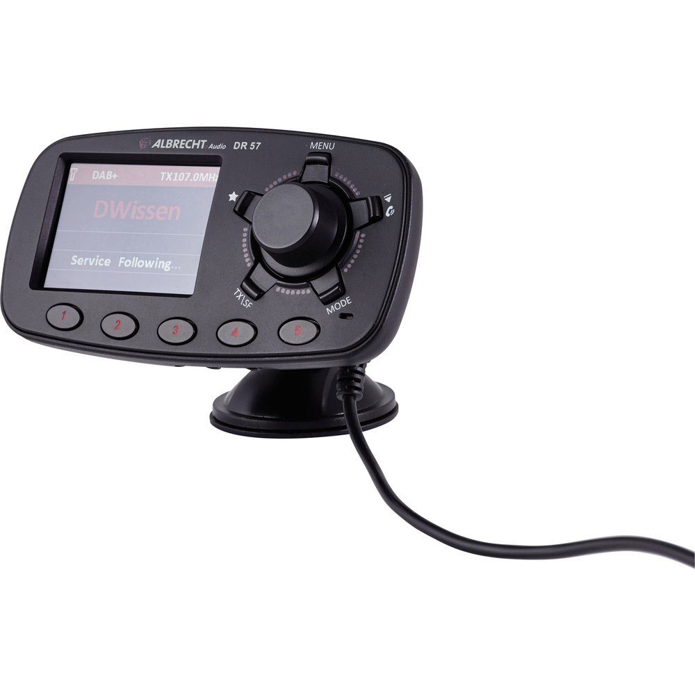 Albrecht Albrecht DR57 DAB+ Empfänger Freisprechfunktion, Saugnapfhalterung Digitalradio (DAB)