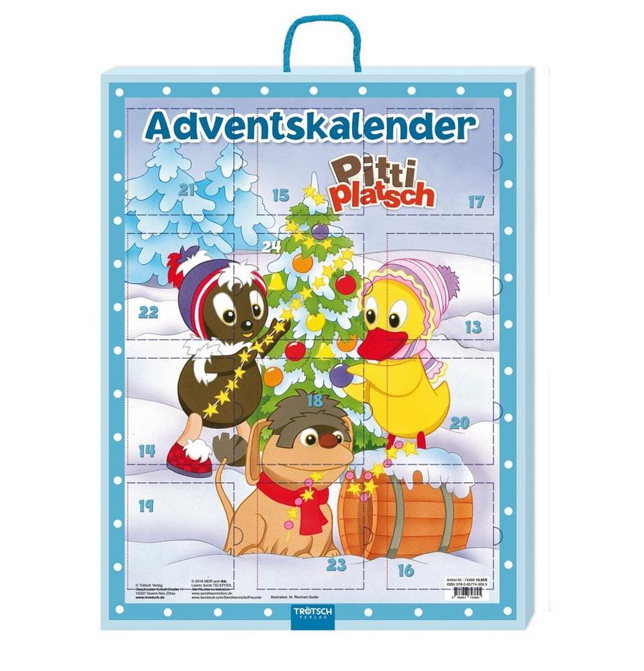 Trötsch Verlag Adventskalender Pittiplatsch Adventskalender