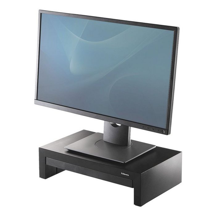 FELLOWES Design Suites Monitorständer (bis 21 Zoll 3-fach höhenverstellbar mit Schublade)