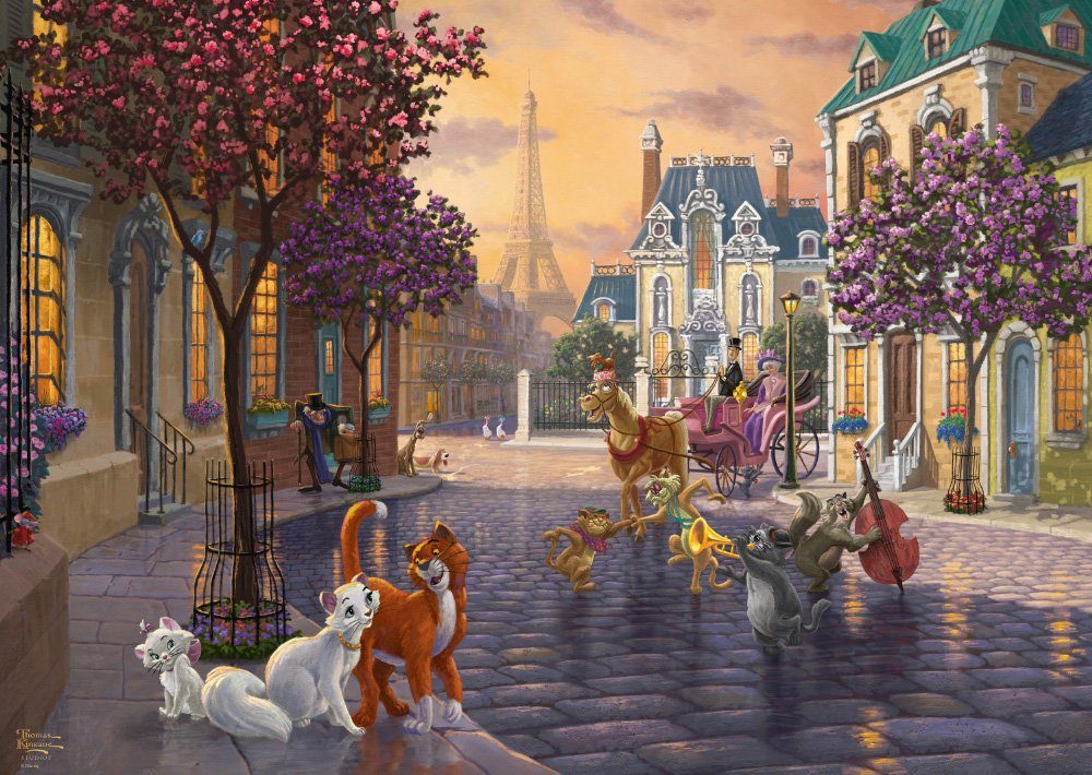 Schmidt Spiele Collection Studios, Thomas The Puzzle Europe 1000 in Kinkade Aristocats, - Puzzleteile, Made Dremas Disney