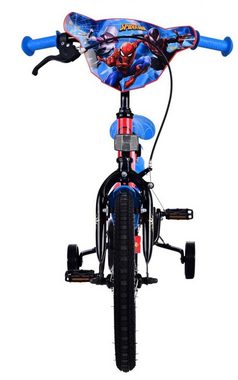 Volare Kinderfahrrad 14 Zoll Kinder Fahrrad Rad Disney Marvel Spiderman Volare 21483-SACB, 1 Gang, Rücktritt, Stützräder,Kettenschutz,Schutzbleche