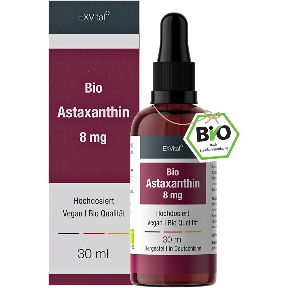 Bio Astaxanthin Tropfen, 8 mg Astaxanthin pro Tag Tropfen