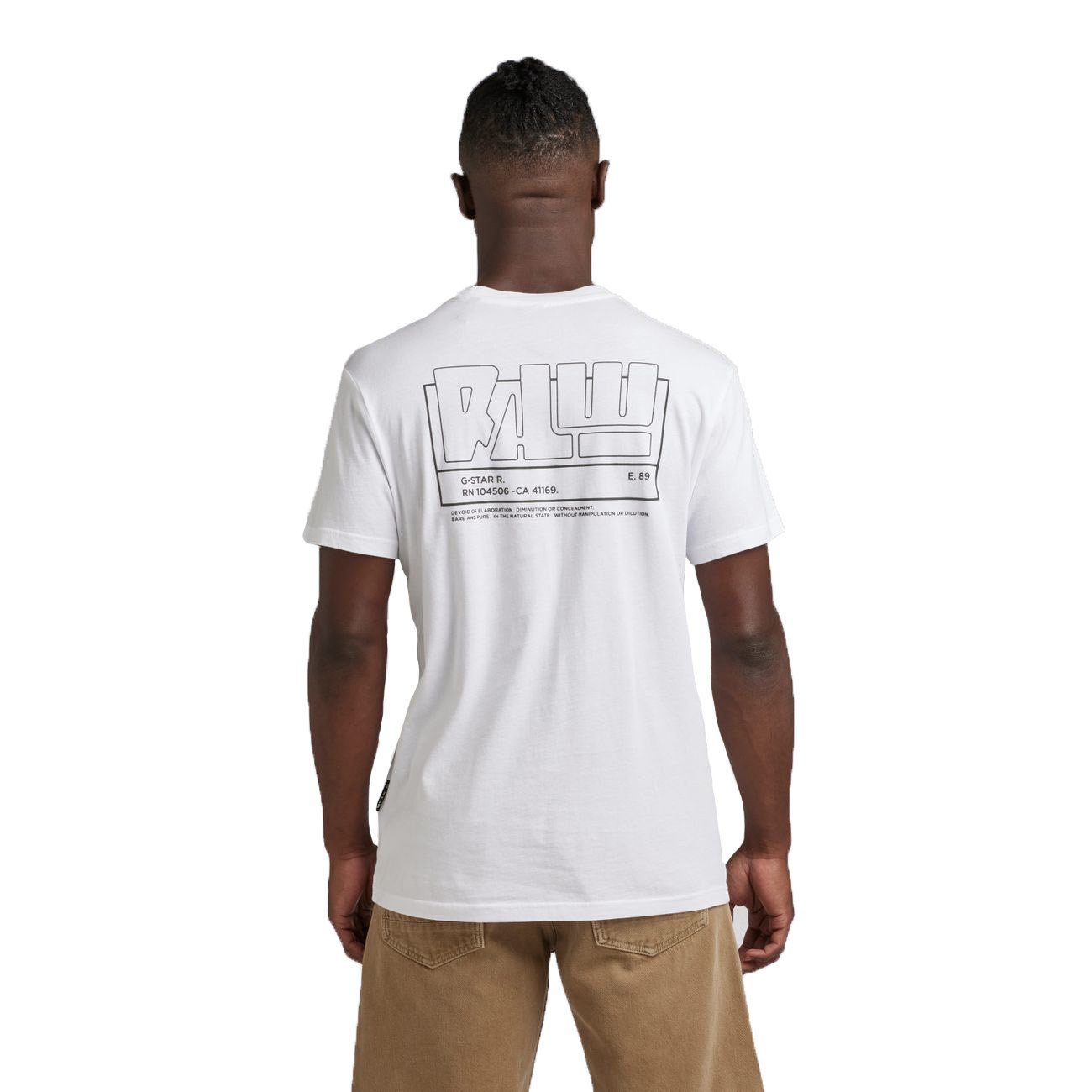 RAW RAW Graphic White G-Star Back t r (1-tlg) Print-Shirt