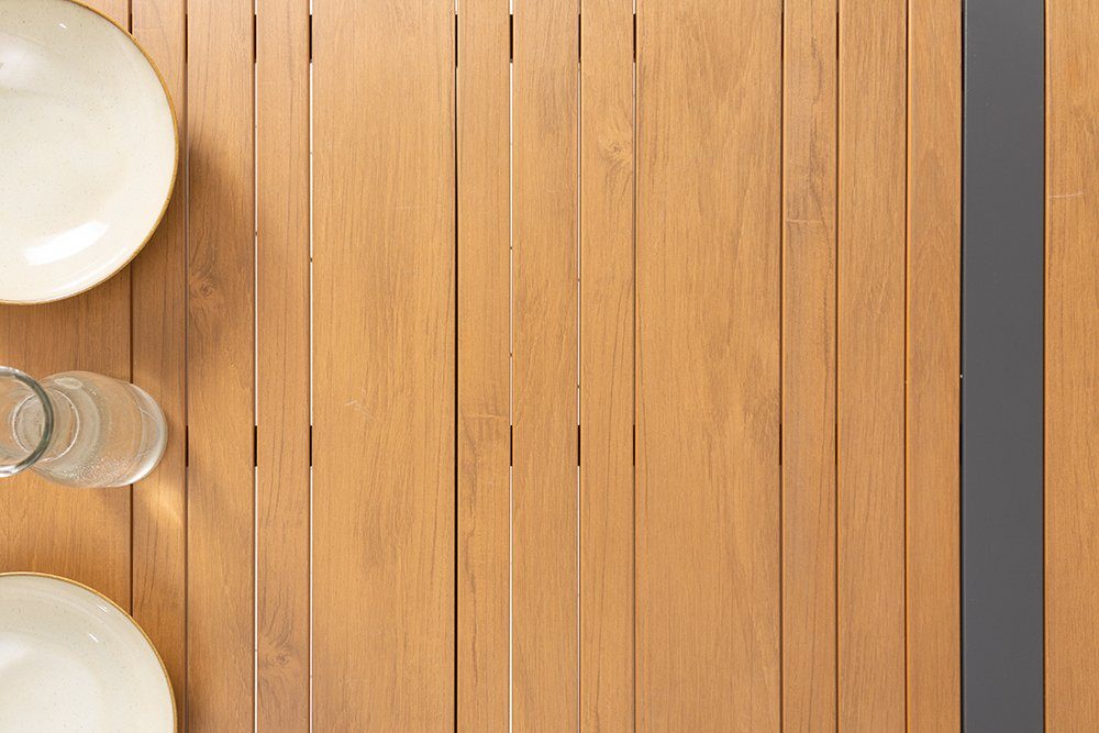 riess-ambiente Sitzgruppe TAMPA LOUNGE 240cm grau / natur, (Set, 3-tlg), Ga günstig online kaufen