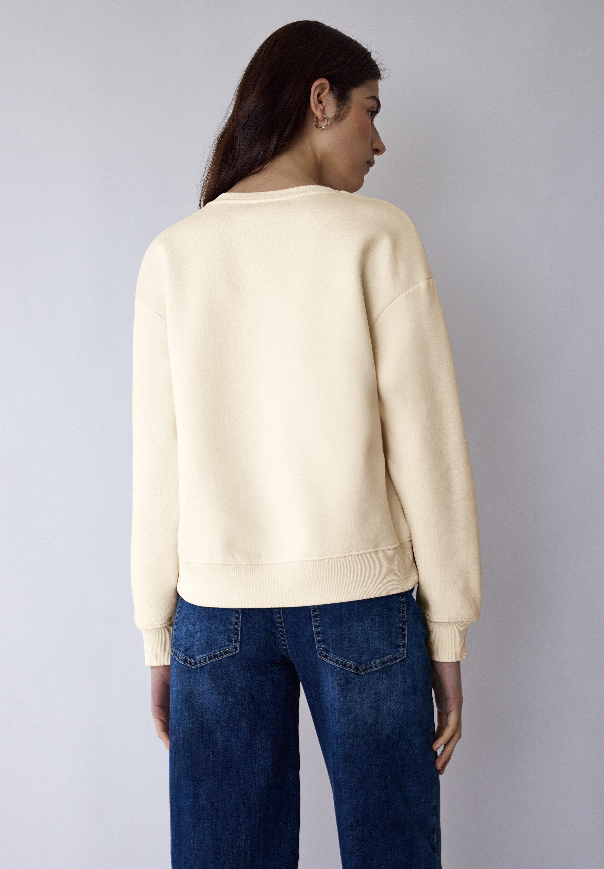 STREET ONE STUDIO Rundhalspullover mit Wording günstig online kaufen