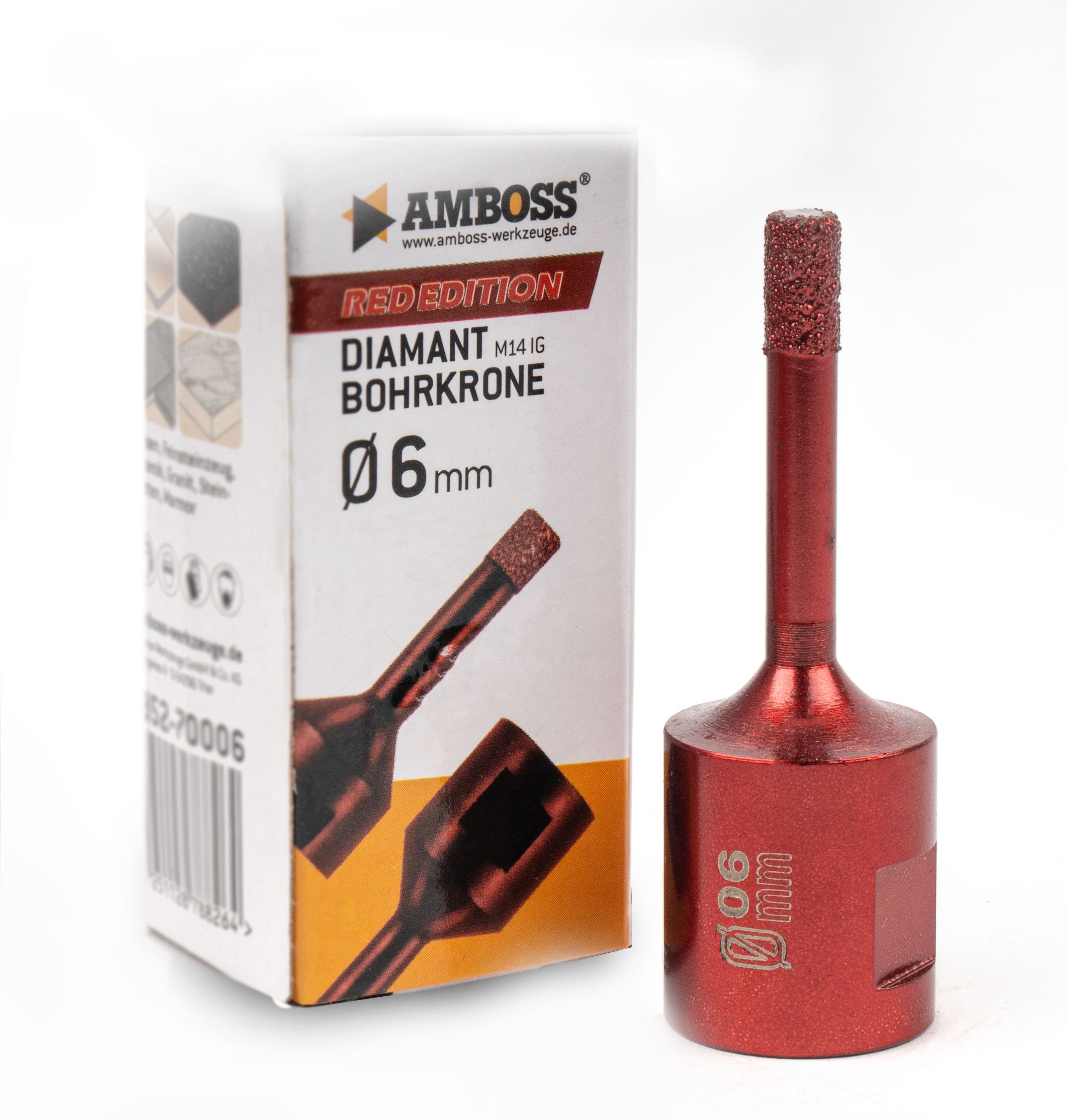 Red Amboss Amboss Ø Edition 6 6 Werkzeuge Bohrkrone mm, Lochsäge mm