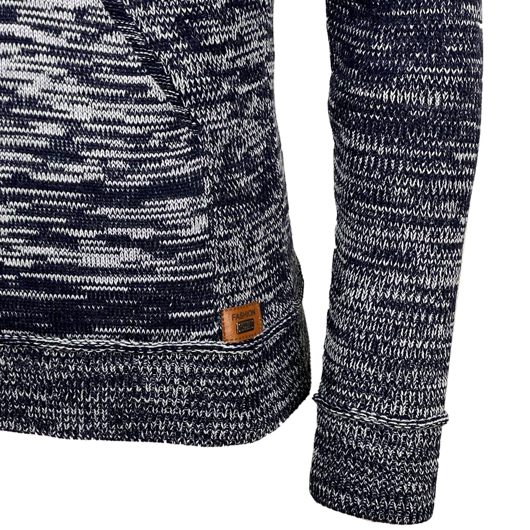 Baxboy Strickpullover Herren Winter Kapuzenpullover Kapuzenjacke mit Reißverschluss 277